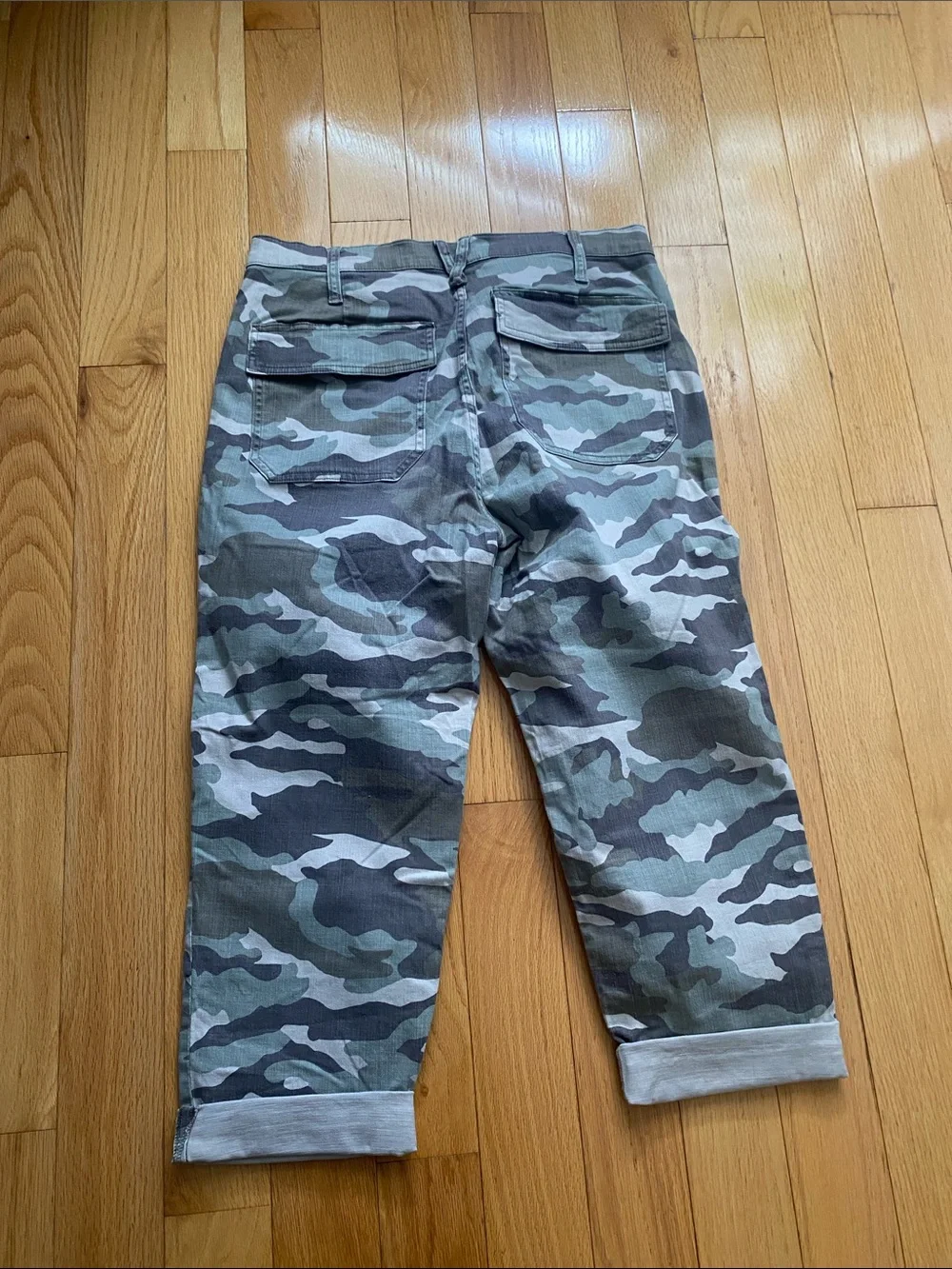 J. Crew Men's Camouflage Cargo Pants - Green & Gray